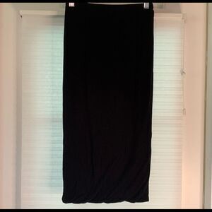‎Black Long Bubble Skirt XS